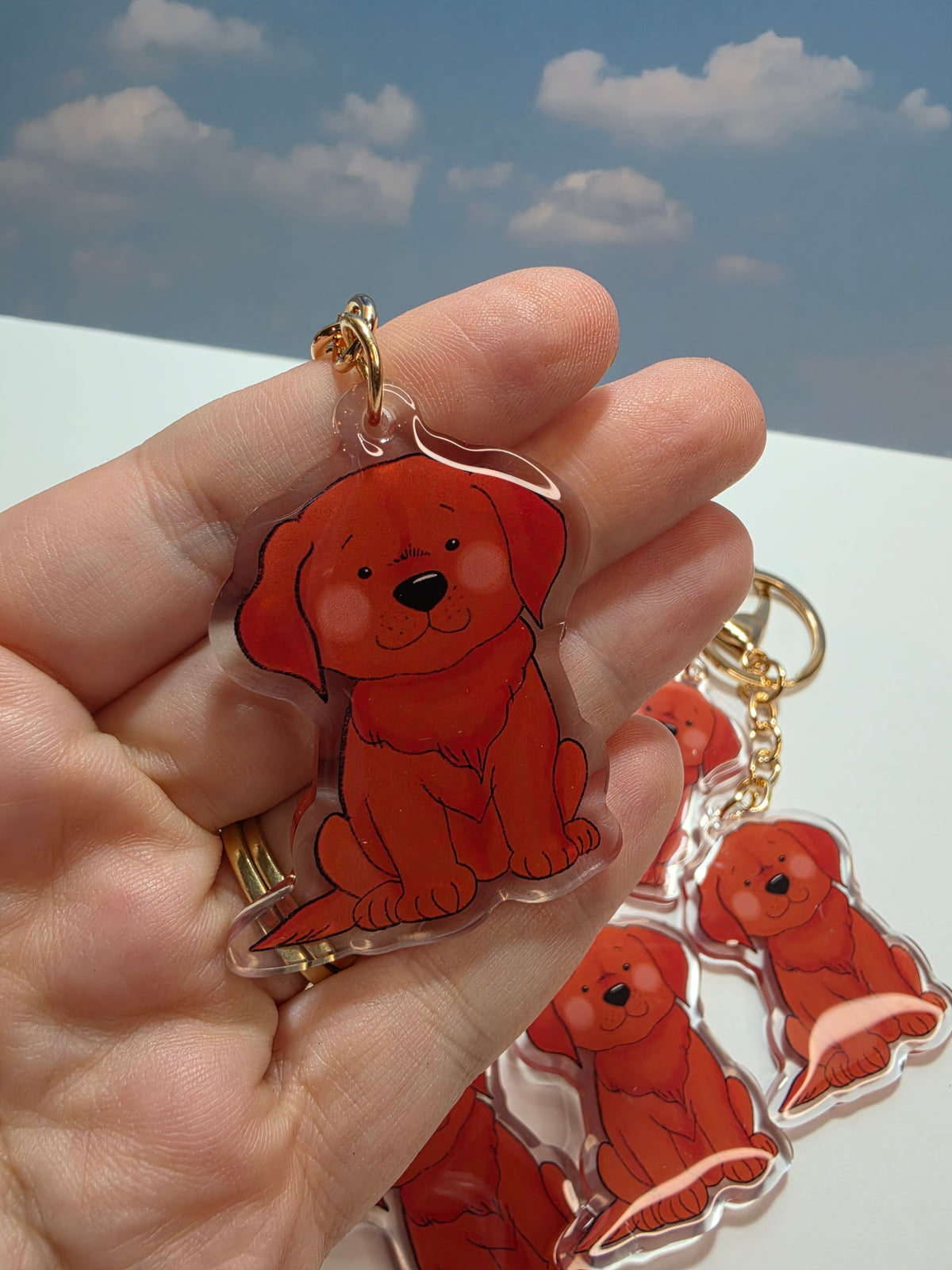 Labrador Keychain - Red - 016