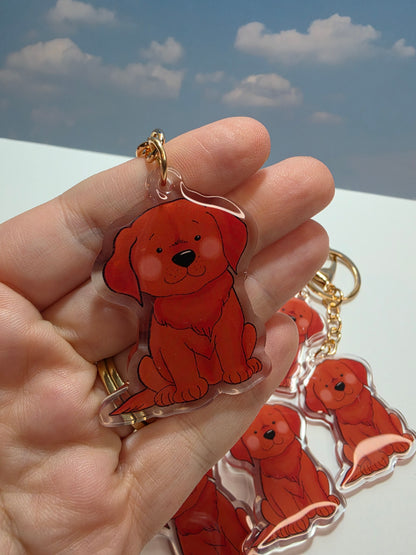 Labrador Keychain - Red - 016