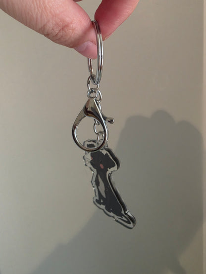 Greyhound Keychain - Black - 113