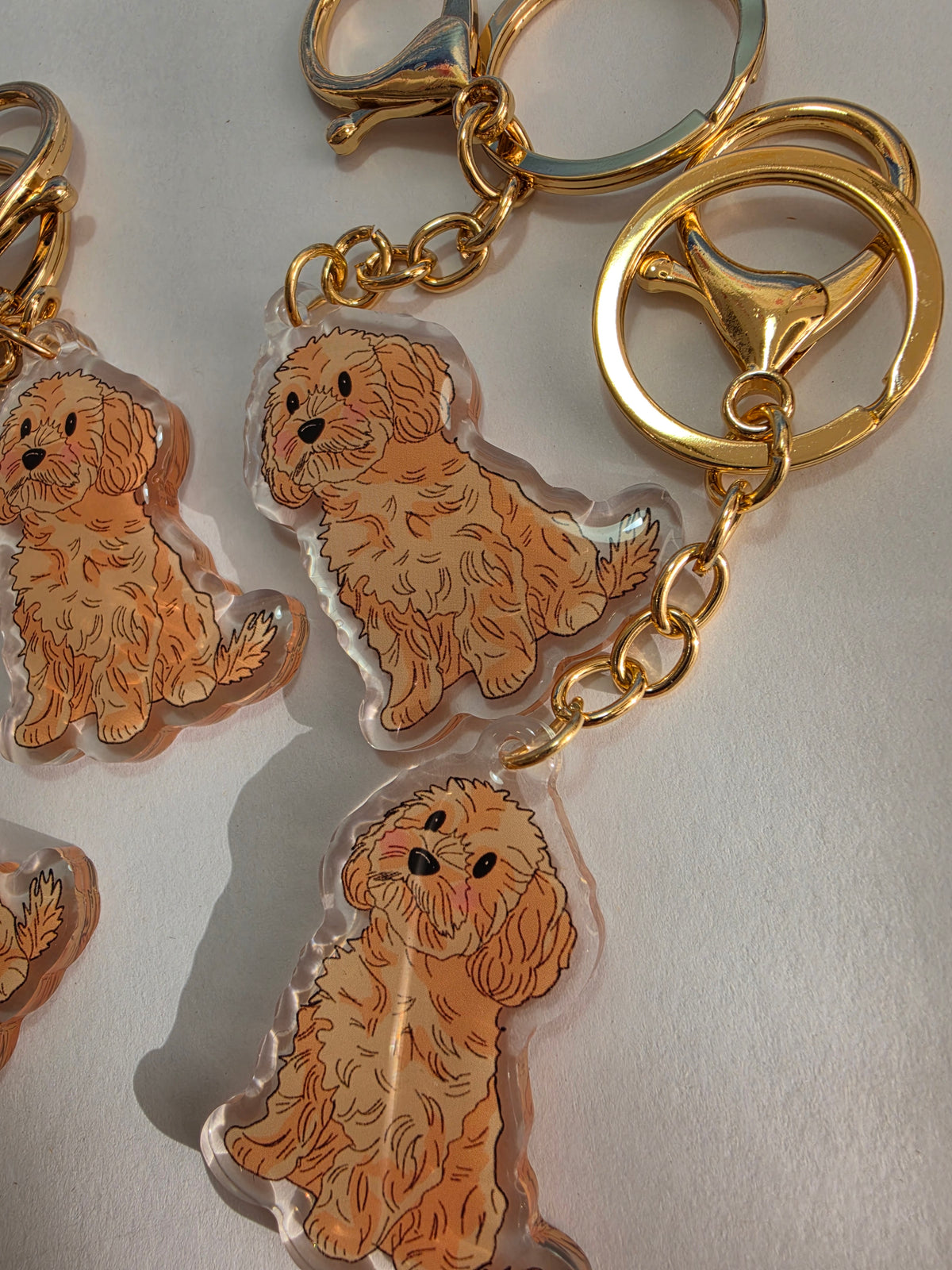 Cavoodle Keychain - Cream - 017