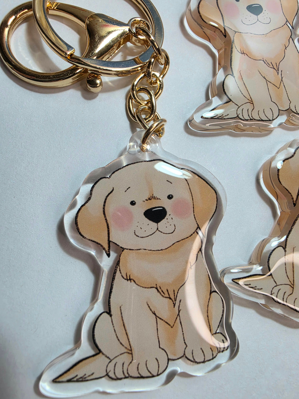 Labrador Keychain - Golden - 014