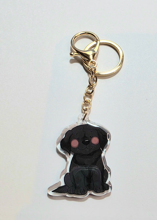 Labrador Keychain - Black - 015