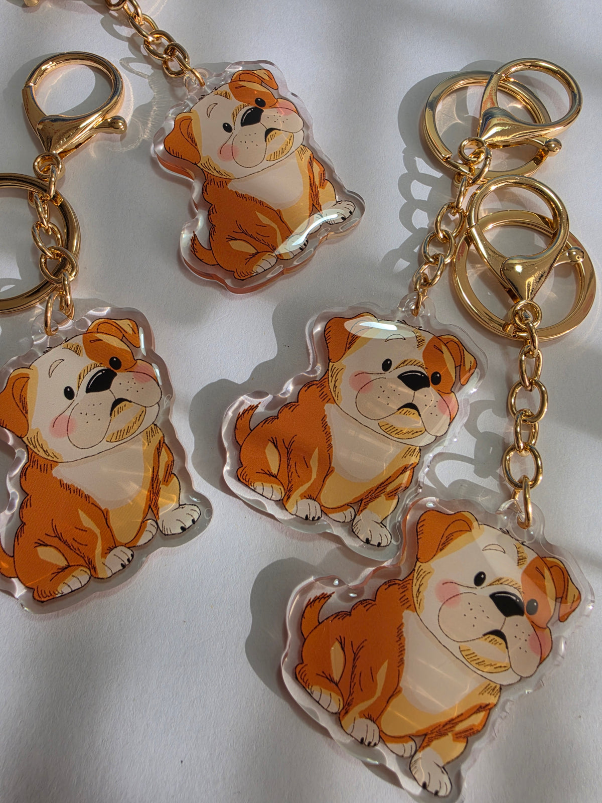 Bulldog Keychain - Fawn - 039