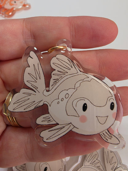 Goldfish Keychain - White - 099
