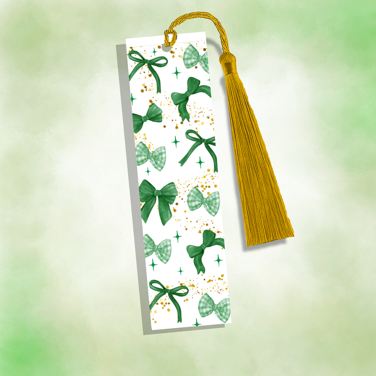 Bookmark | Green Bows