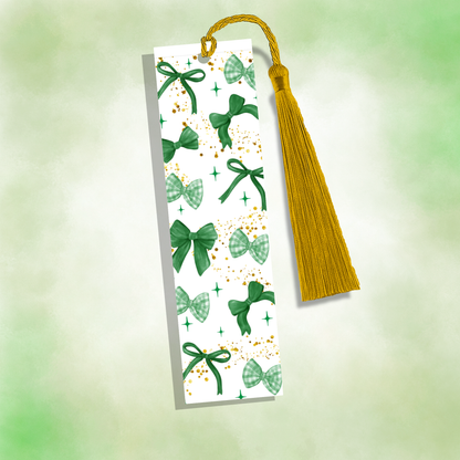Bookmark | Green Bows