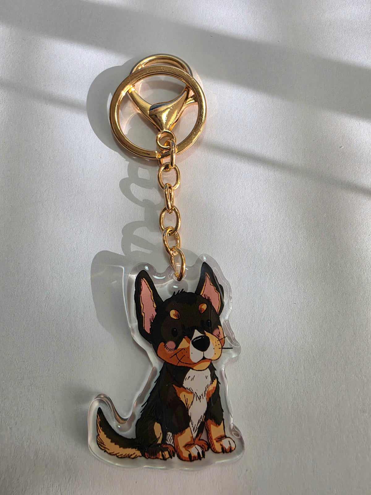Kelpie Keychain - Black Tricolour - 029