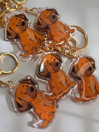 Rhodesian Ridgeback Keychain - Tan - 072