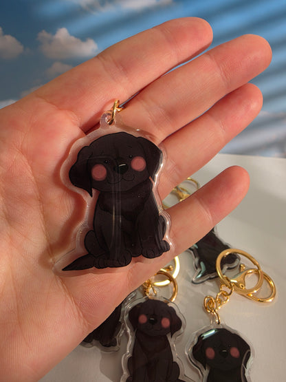 Labrador Keychain - Black - 015