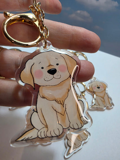 Labrador Keychain - Golden - 014