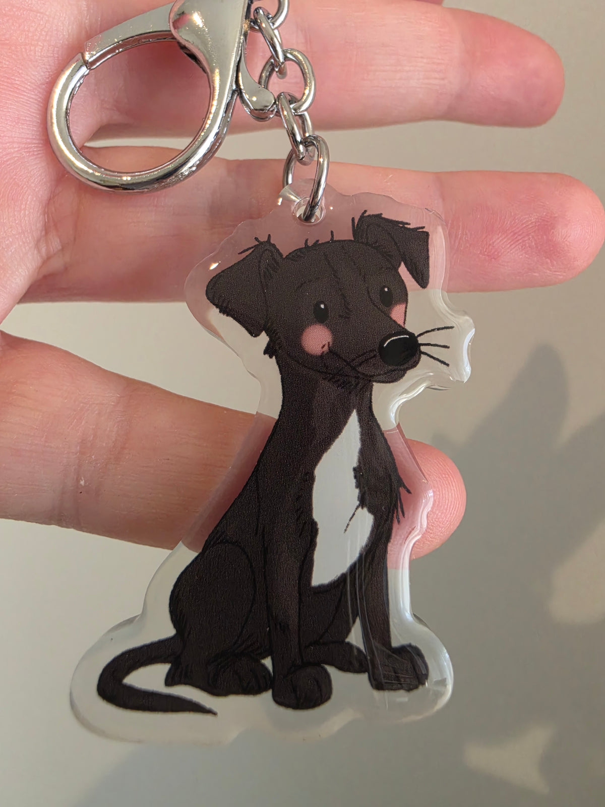 Greyhound Keychain - Black - 113