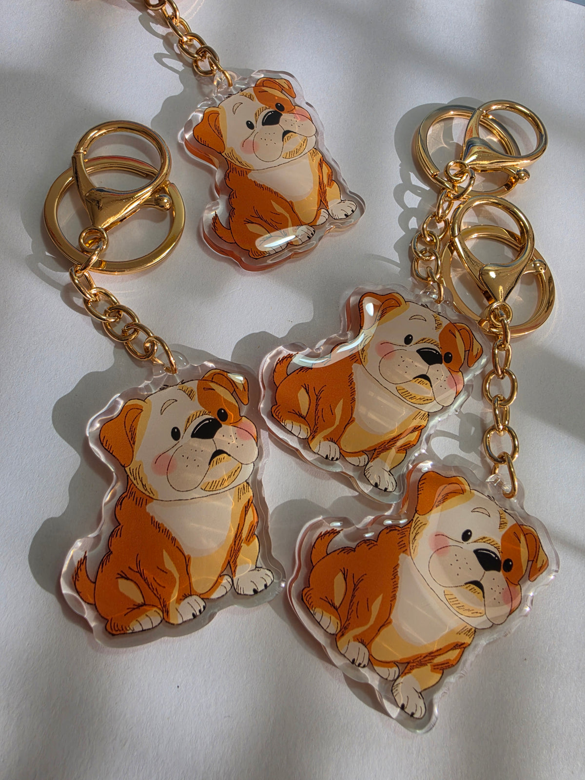 Bulldog Keychain - Fawn - 039