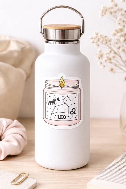 Zodiac Birthday Card with Sticker