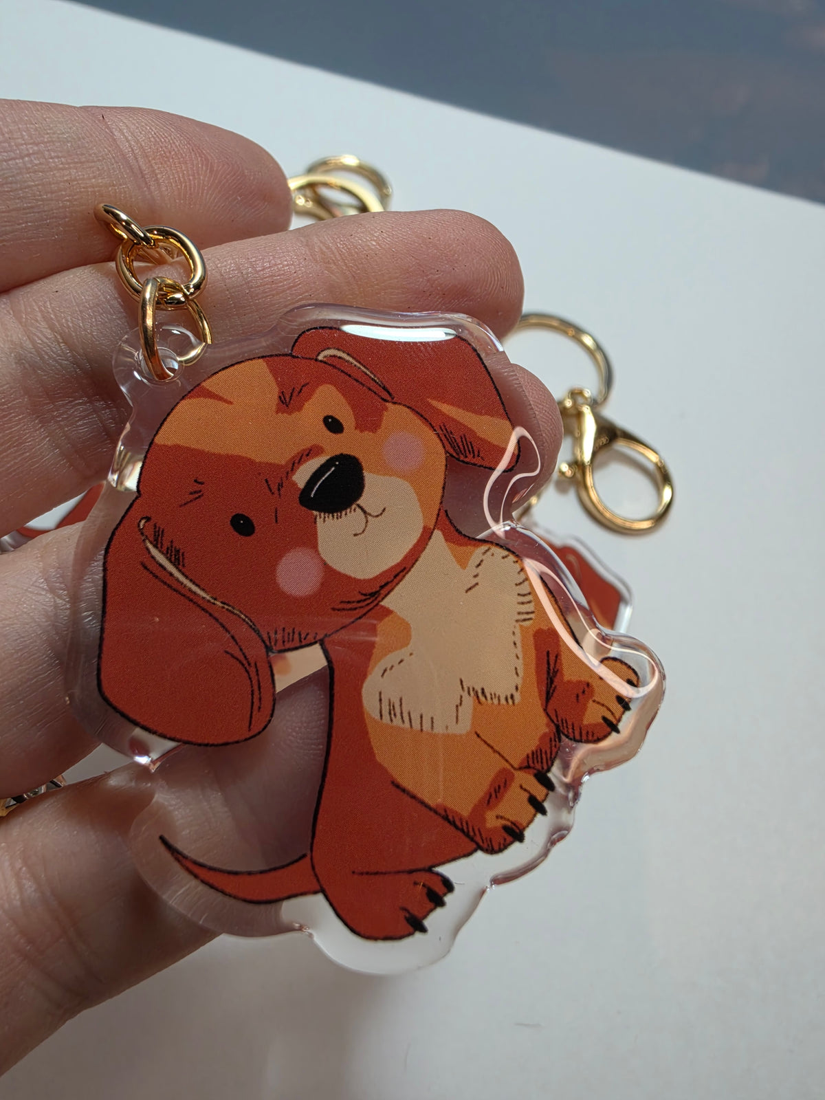 Dachshund Keychain - Red - 011