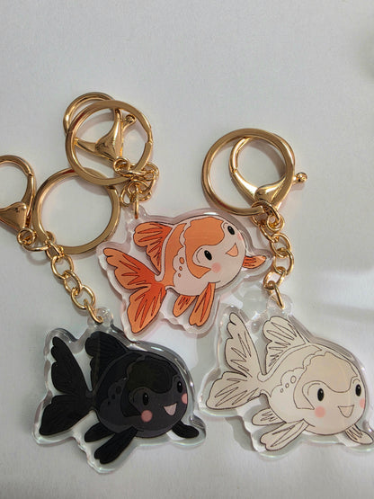 Goldfish Keychain - Orange - 098