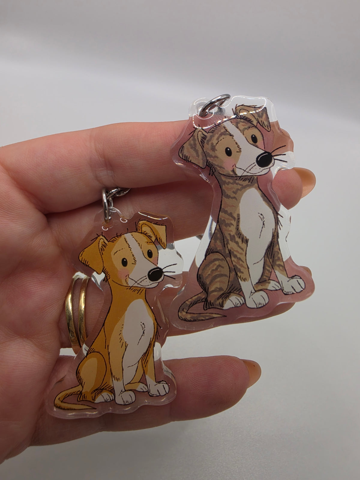 Greyhound - Whippet Keychain - Fawn - 143