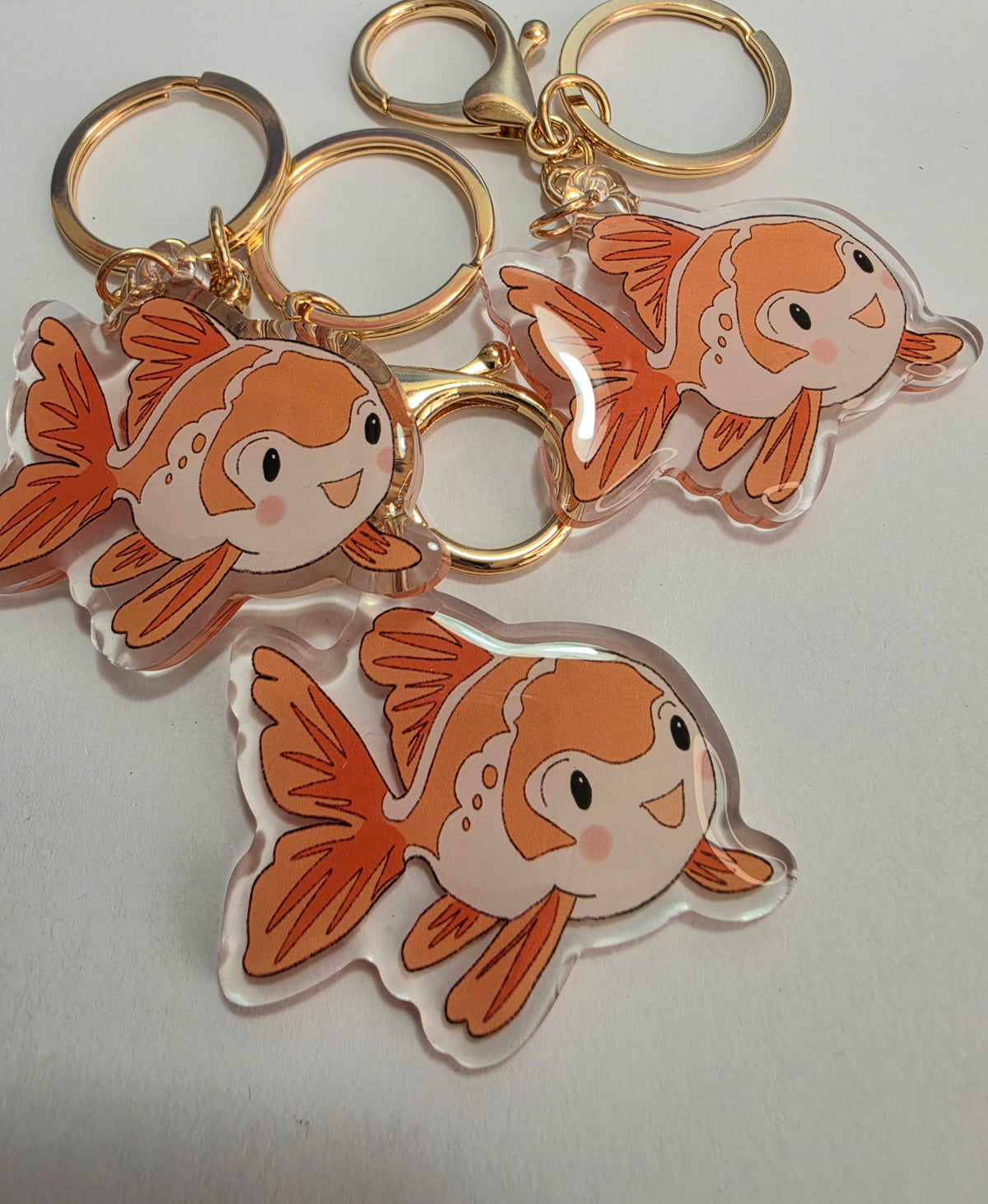 Goldfish Keychain - Orange - 098