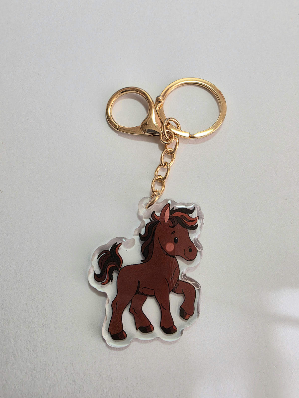 Horse Keychain - Brown - 100