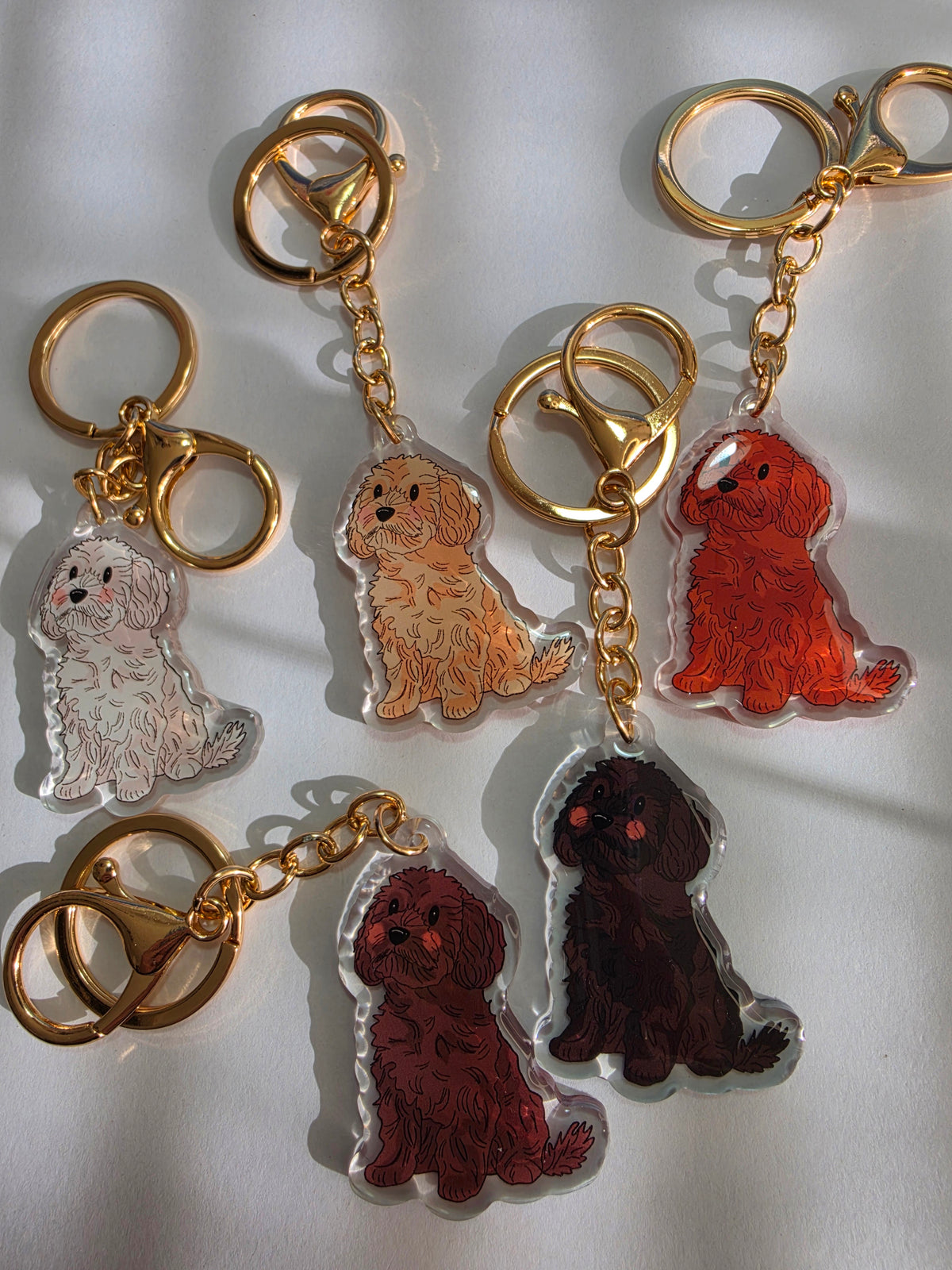 Cavoodle Keychain - Black - 019
