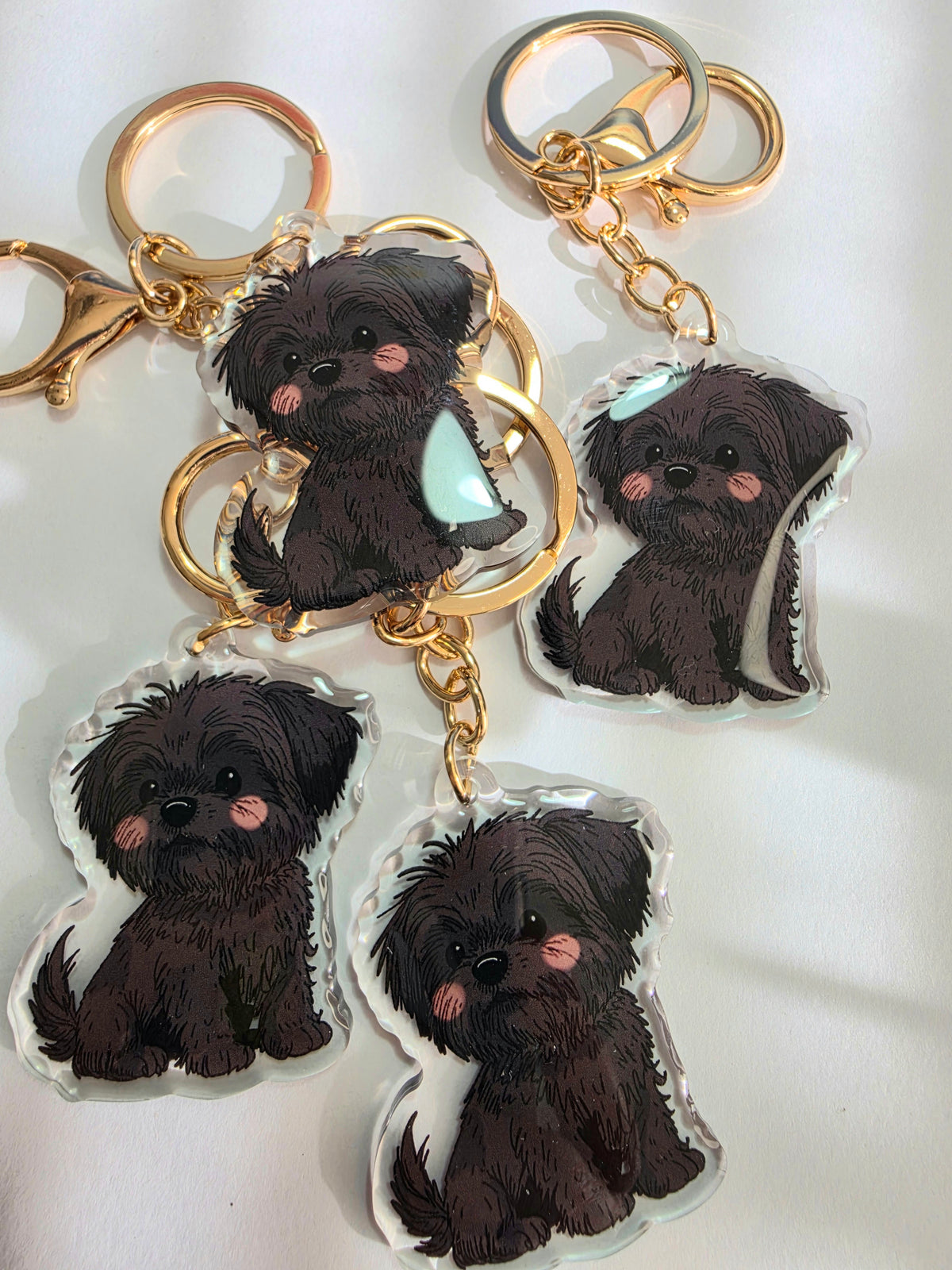 Shih Tzu Keychain - Black - 060