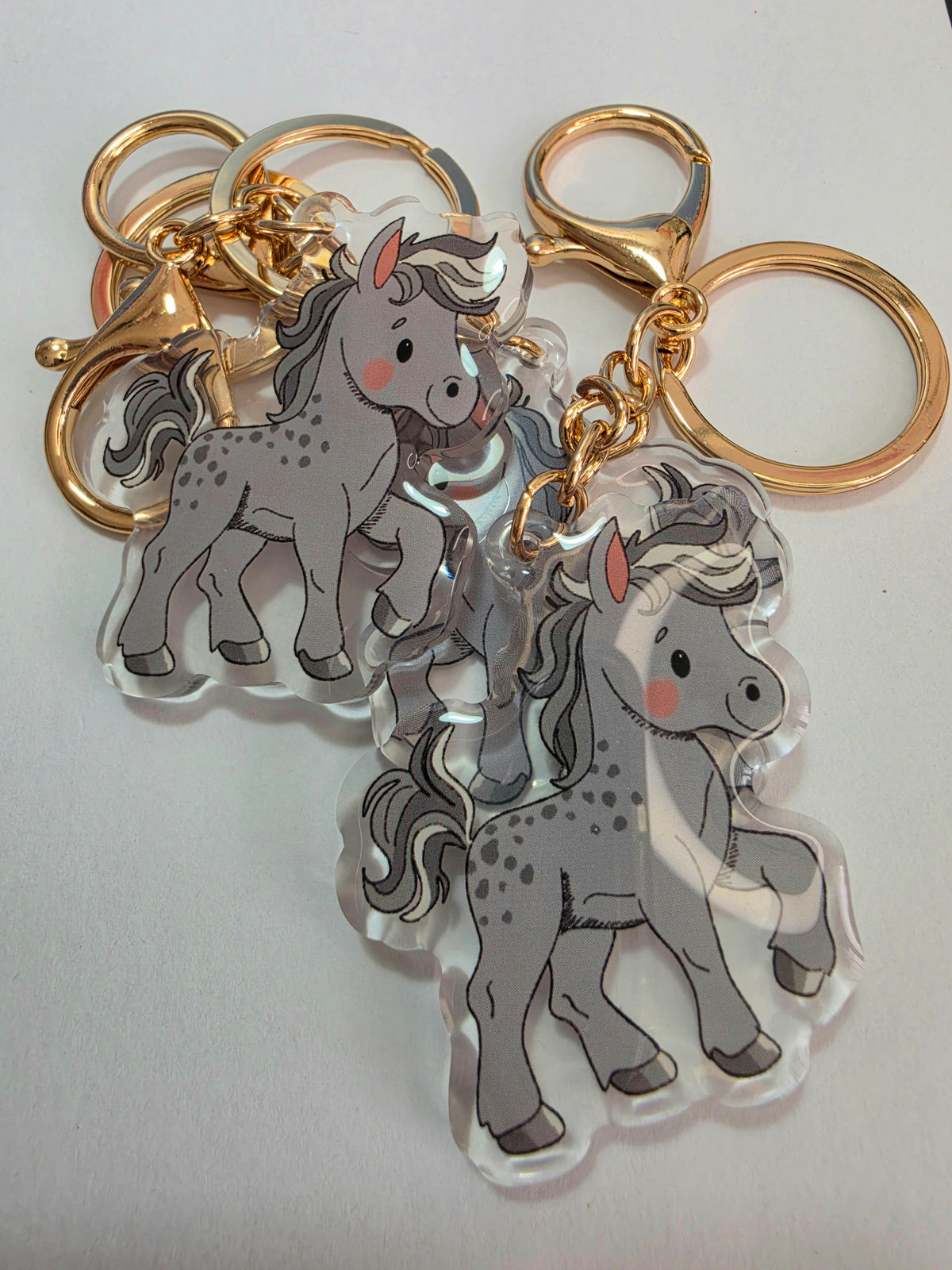 Horse Keychain - Grey - 104