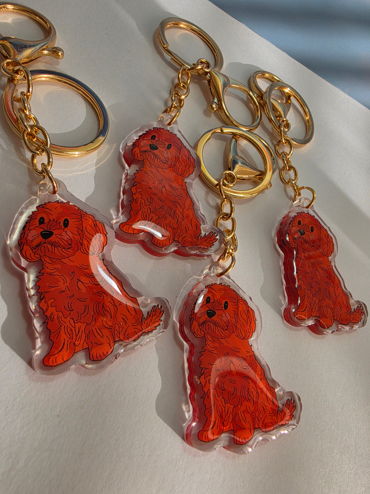 Cavoodle Keychain - Red - 018