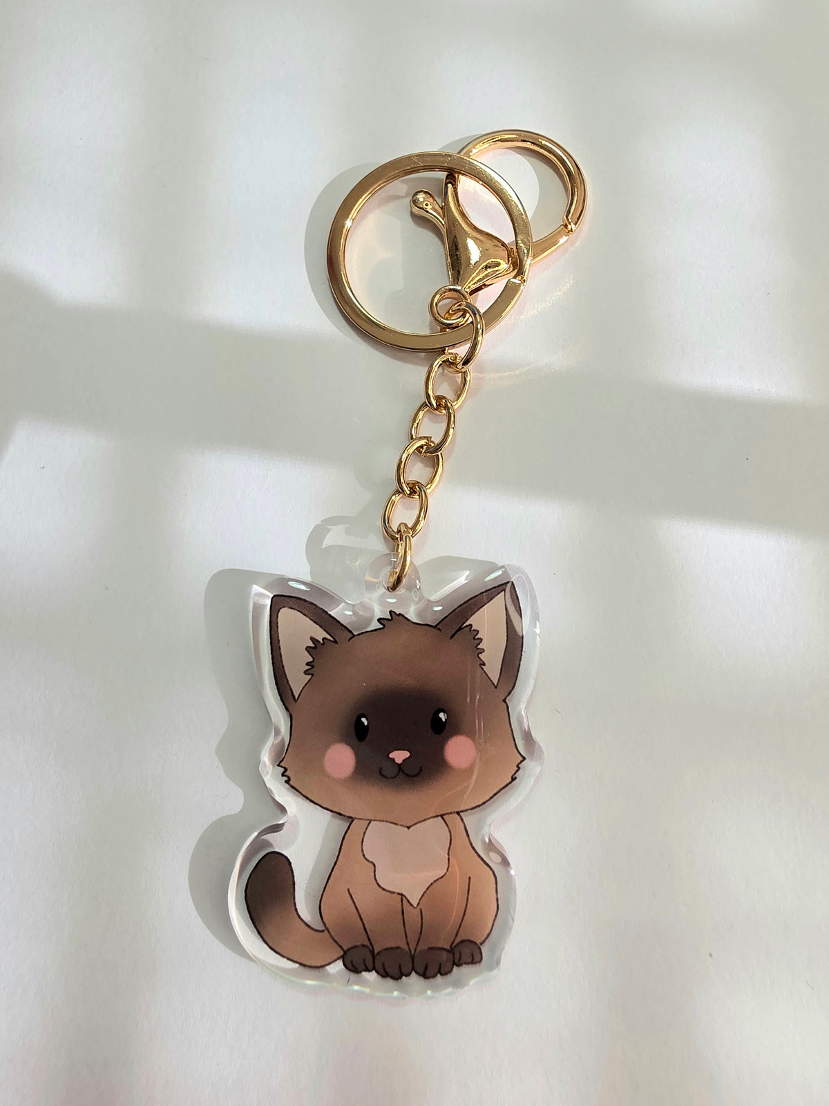 Cat Keychain - Siamese - 079