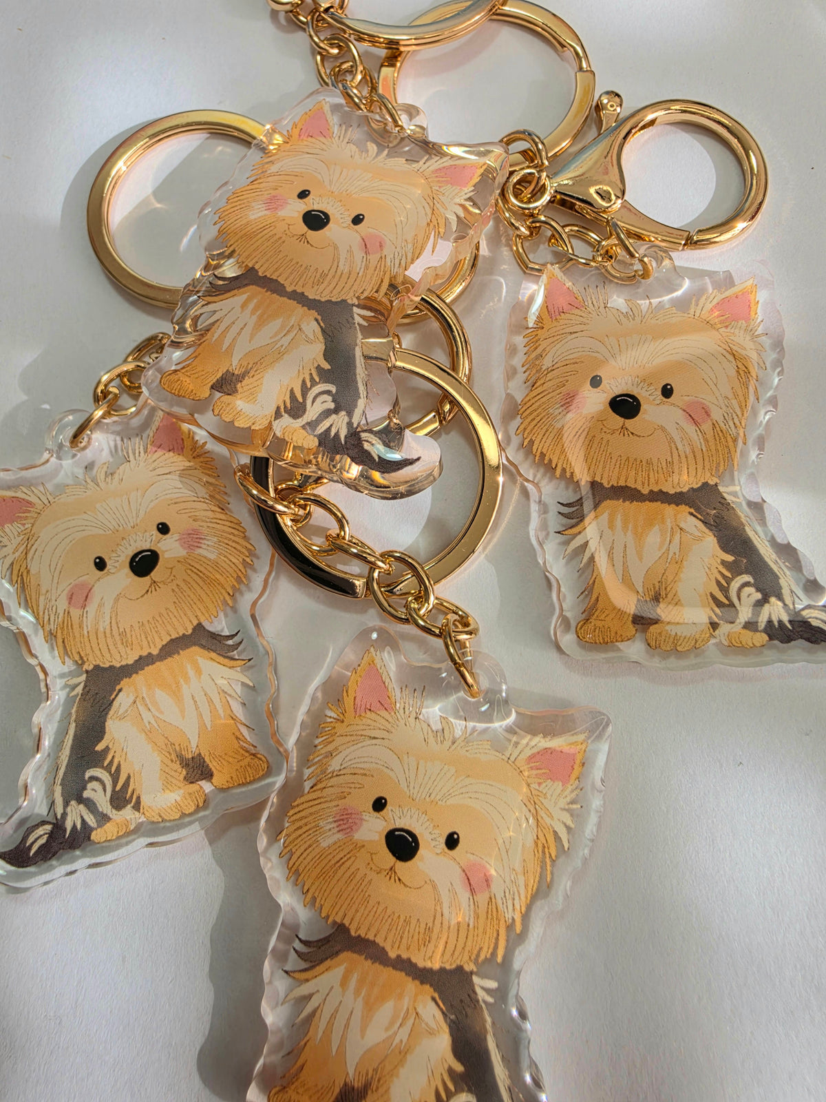 Yorkshire Terrier Keychain - Fawn - 053