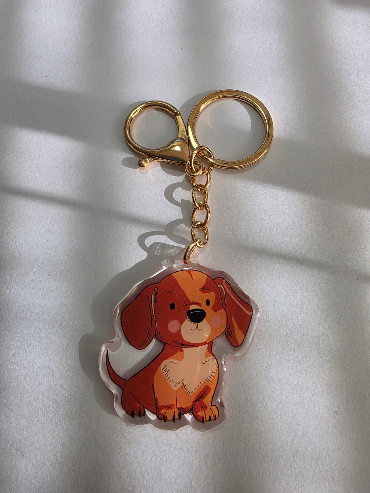 Dachshund Keychain - Red - 011