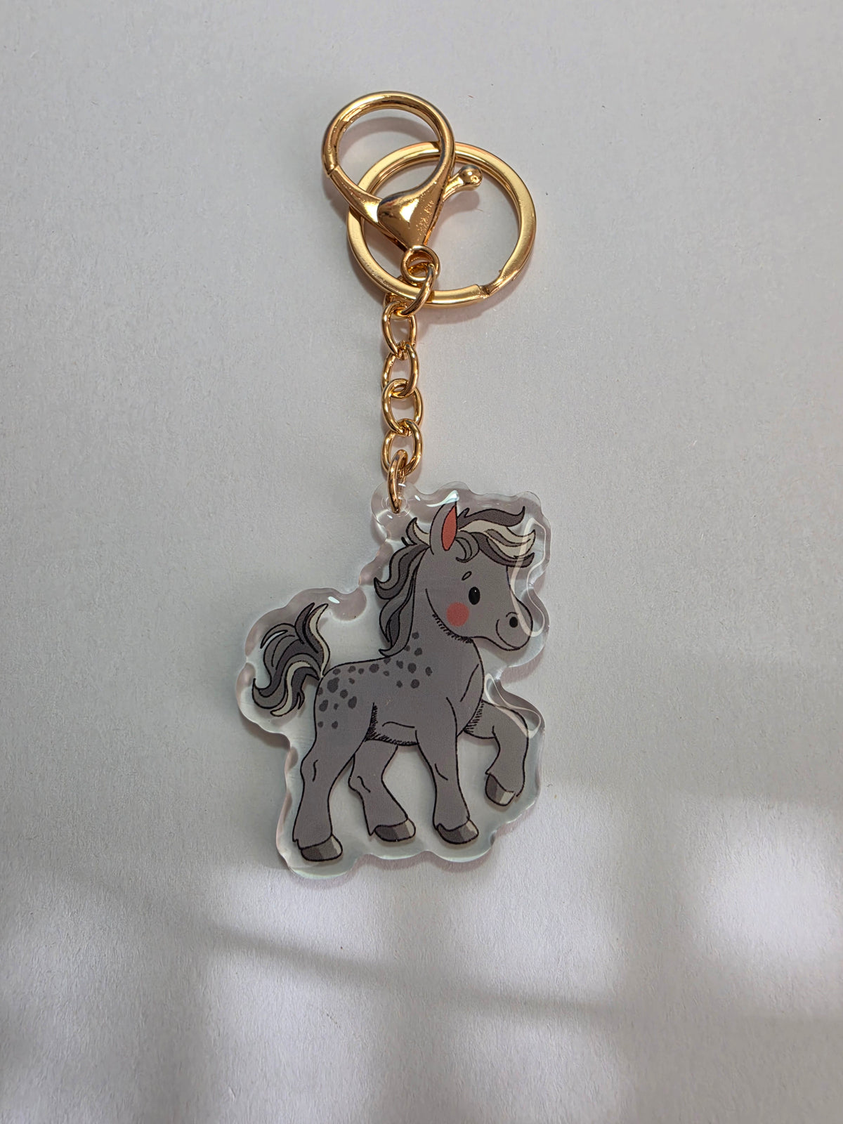 Horse Keychain - Grey - 104