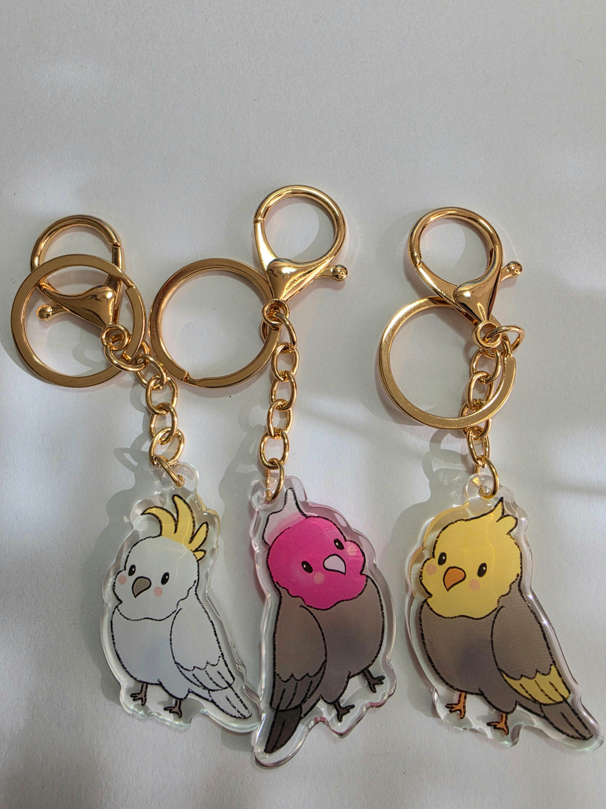 Cockatoo Keychain - White - 088