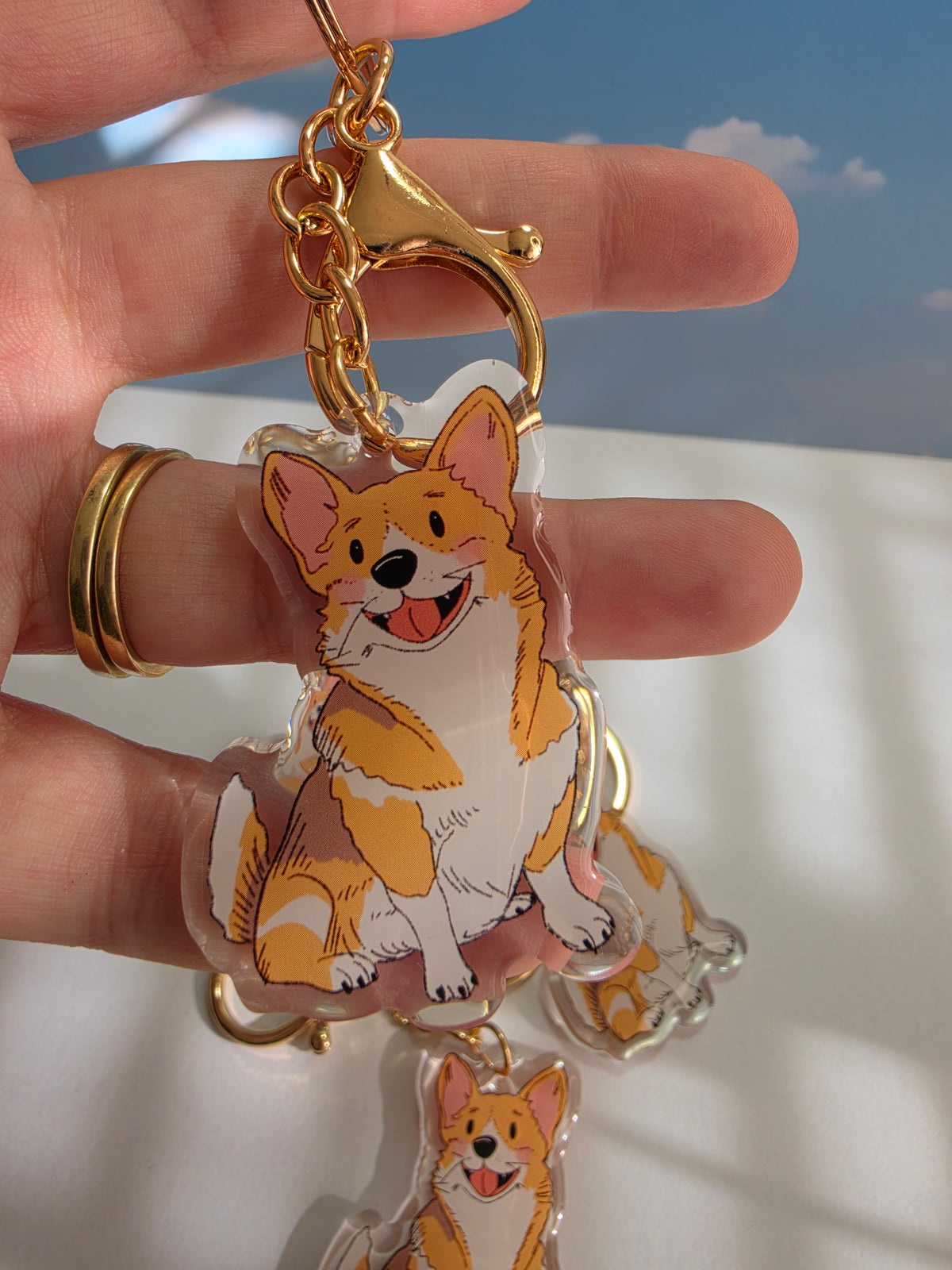 Corgi Keychain - Fawn - 064