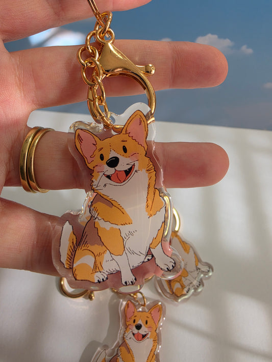 Corgi Keychain - Fawn - 064