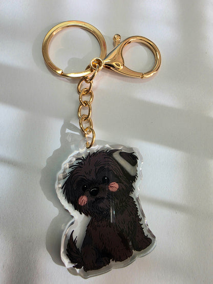 Shih Tzu Keychain - Black - 060
