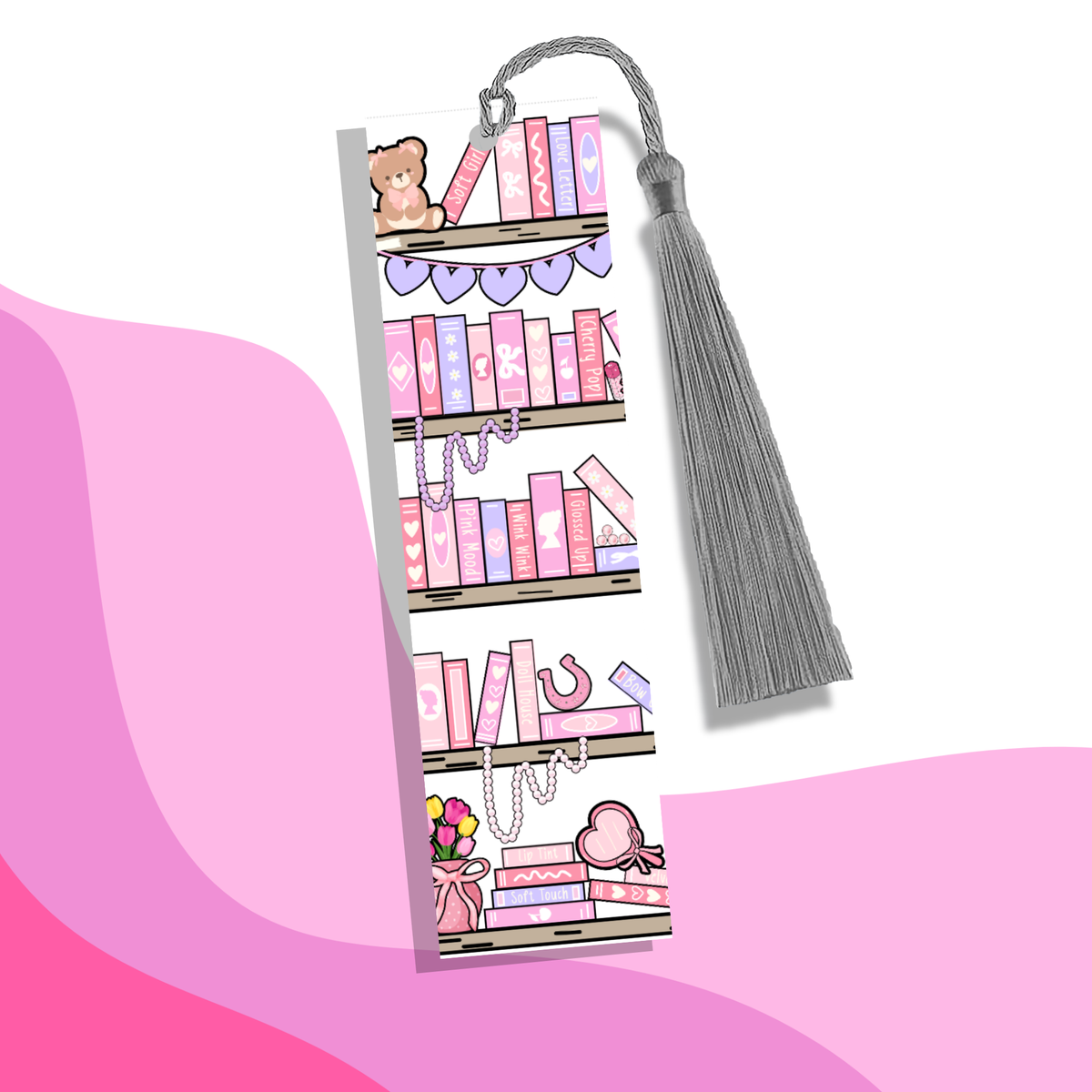 Bookmark | Pastel Bookshelf