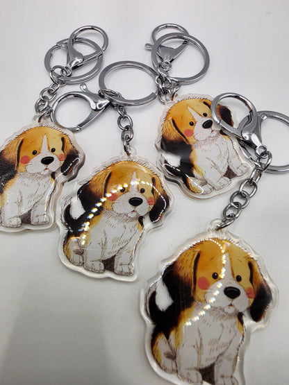 Beagle Keychain - Tricolour - 142