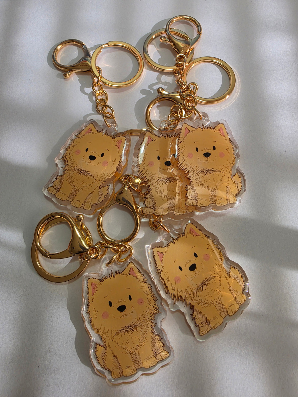 Pomeranian Keychain - Fawn - 055