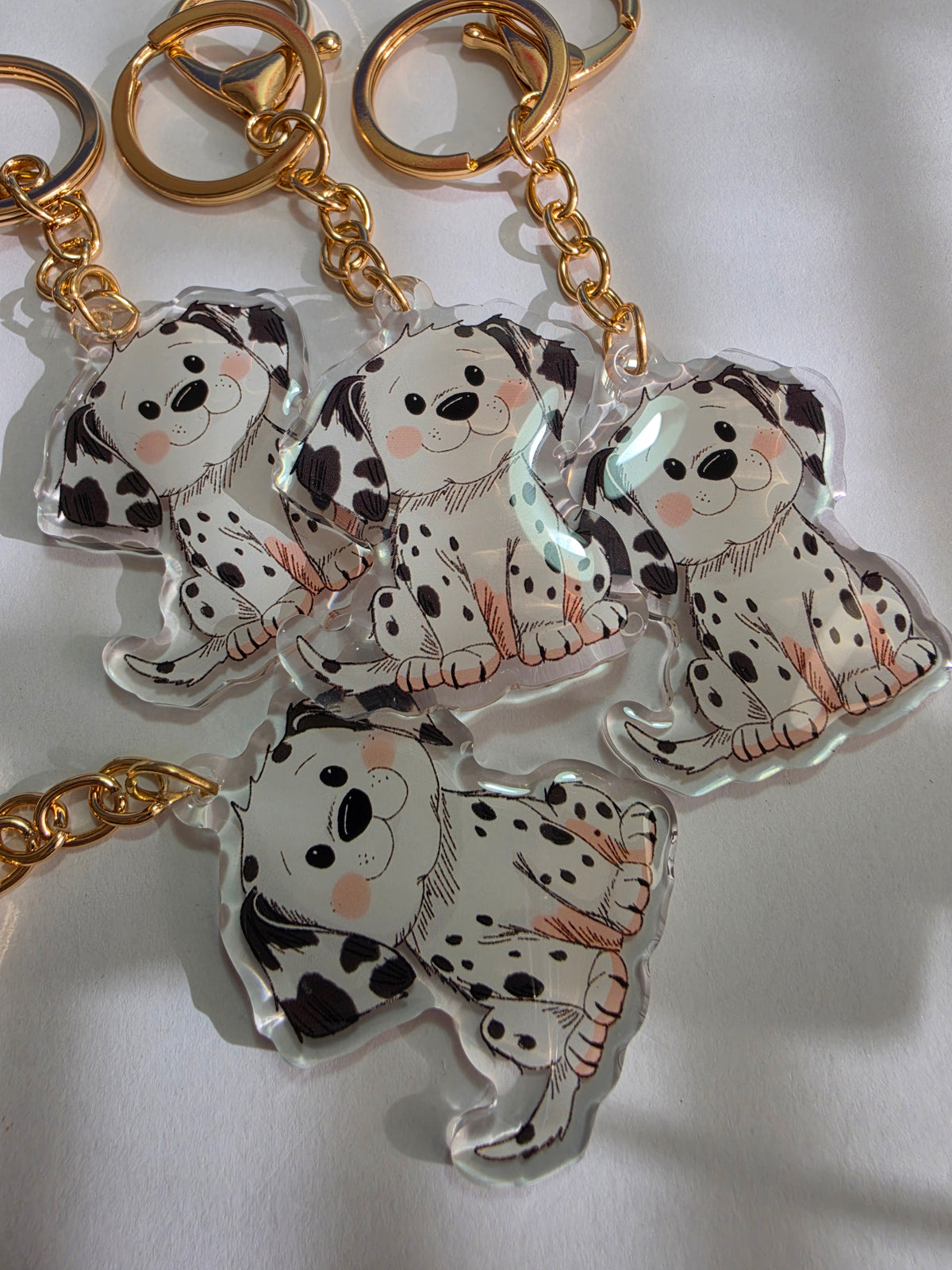 Dalmatian Keychain - Black and White - 066