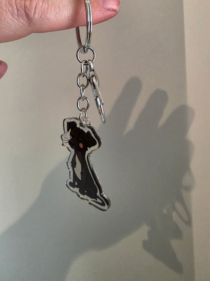 Greyhound Keychain - Black - 113