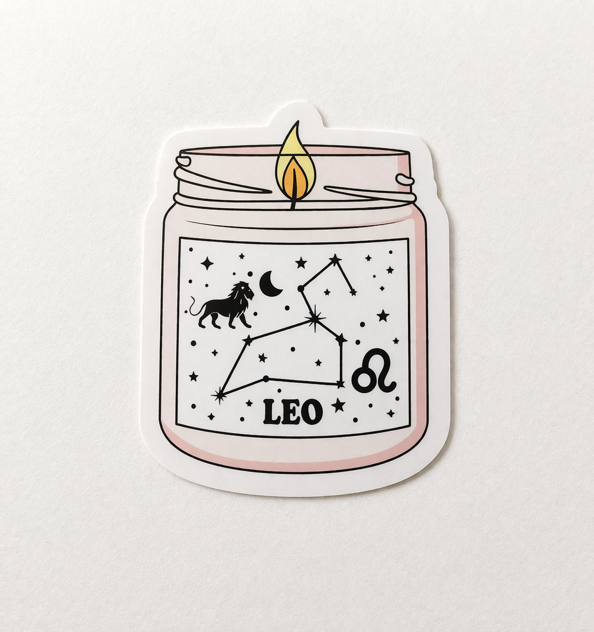 Zodiac Birthday Card with Sticker