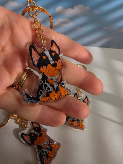Heeler Keychain - Blue - 031
