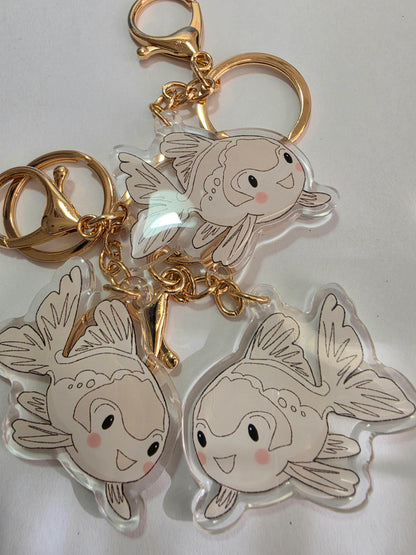 Goldfish Keychain - White - 099