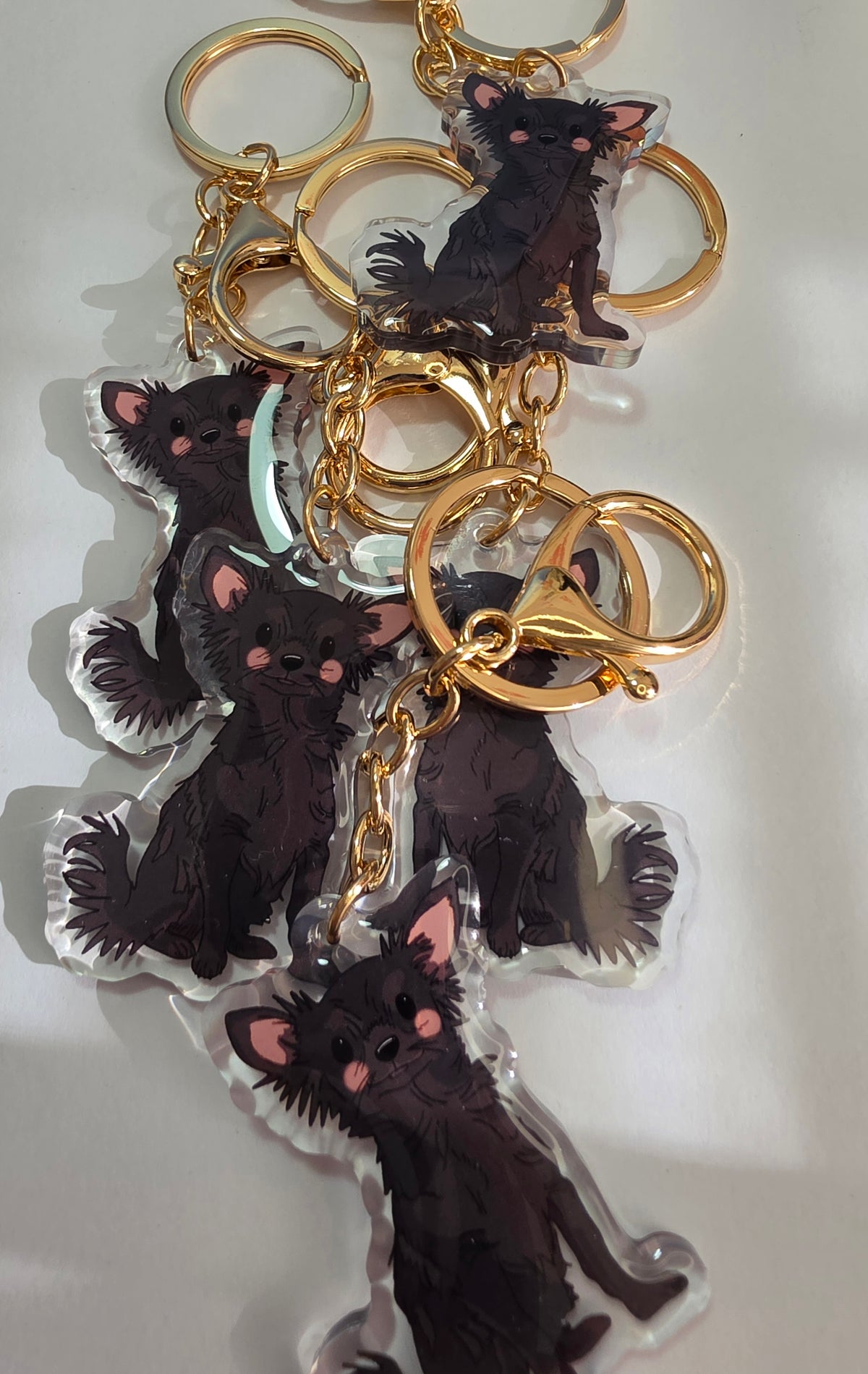 Chihuahua Keychain - Black - 075