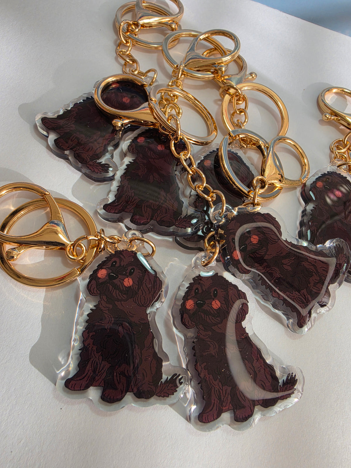 Cavoodle Keychain - Black - 019