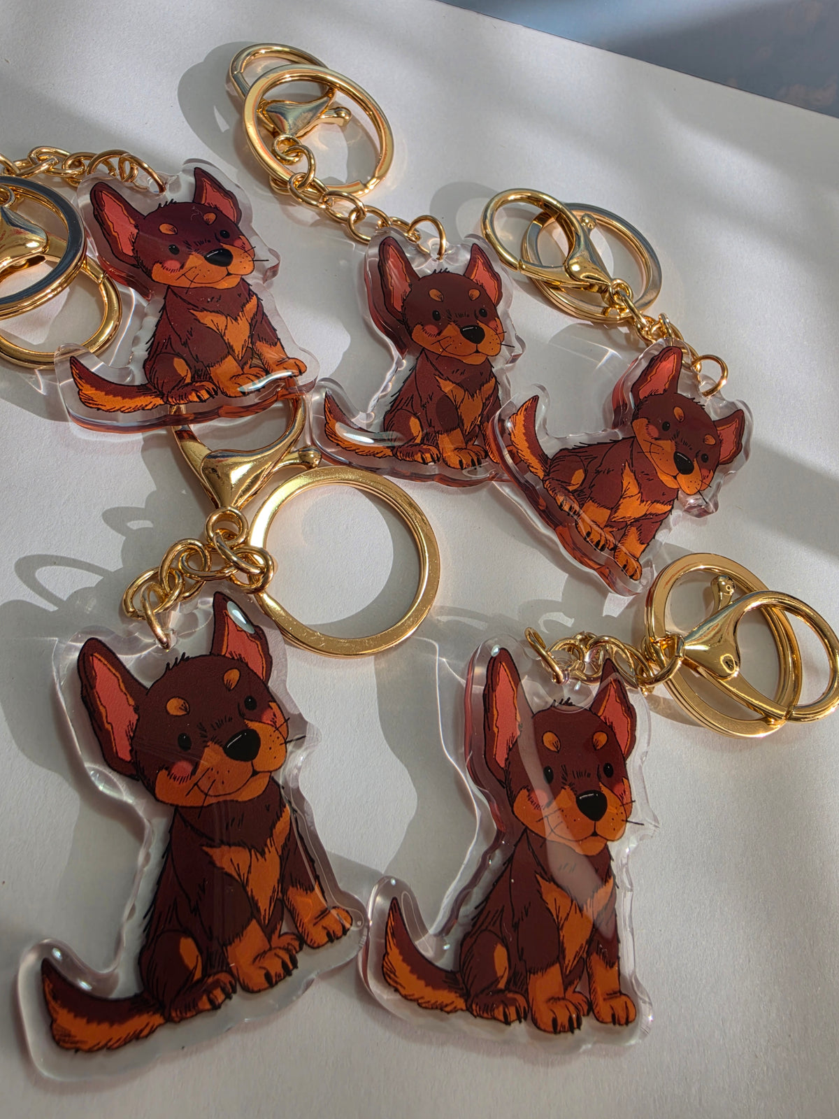 Kelpie Keychain - Red - 027