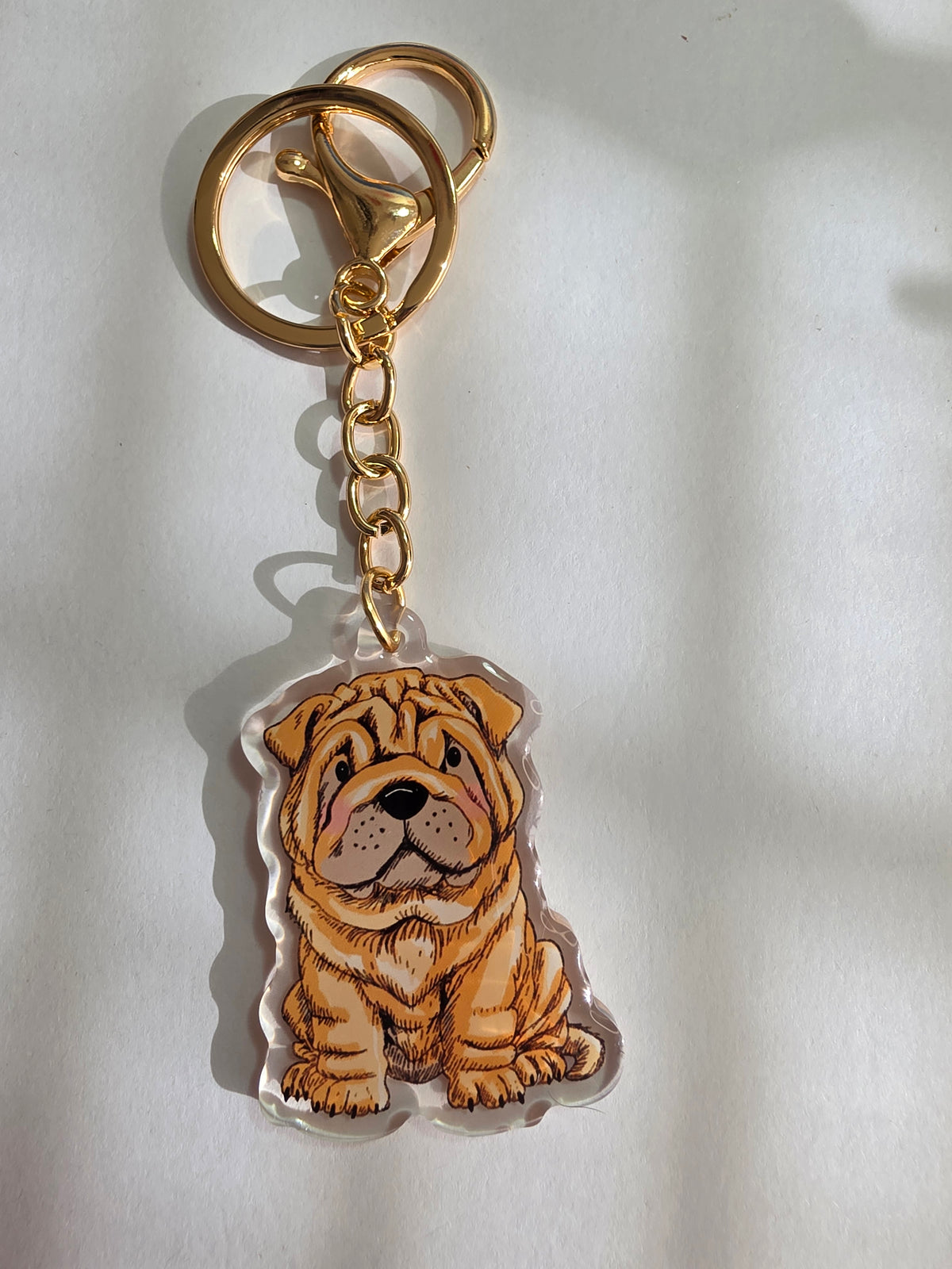 Shar Pei Keychain - Fawn - 069
