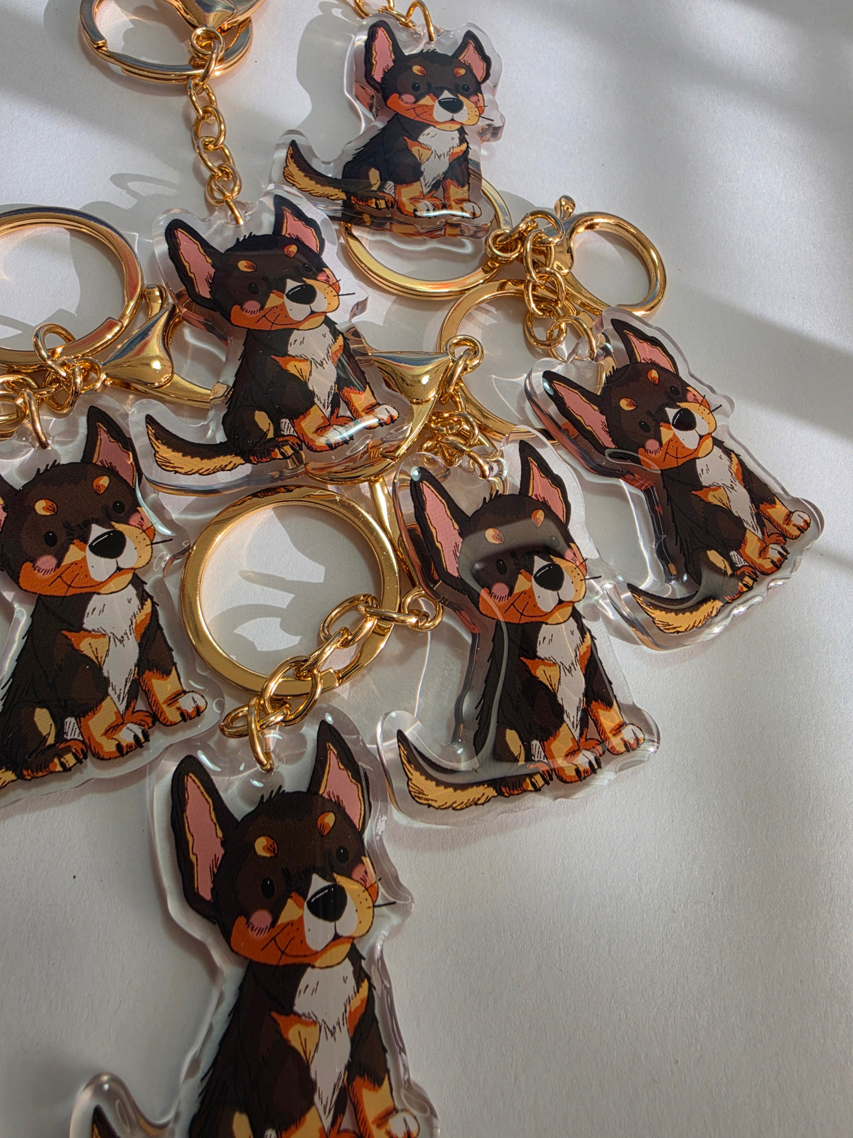 Kelpie Keychain - Black Tricolour - 029