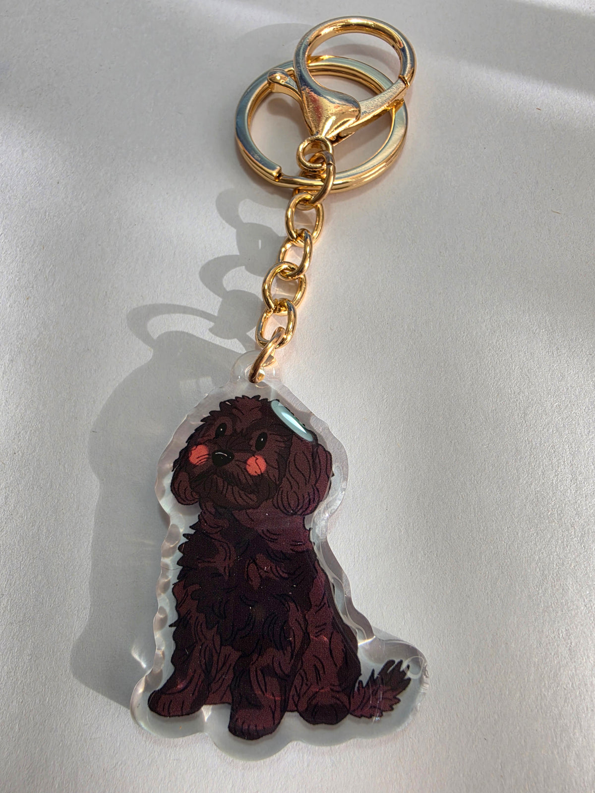 Cavoodle Keychain - Black - 019