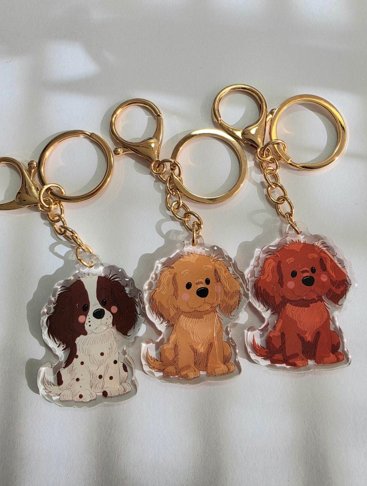 Spaniel Keychain - Red - 062