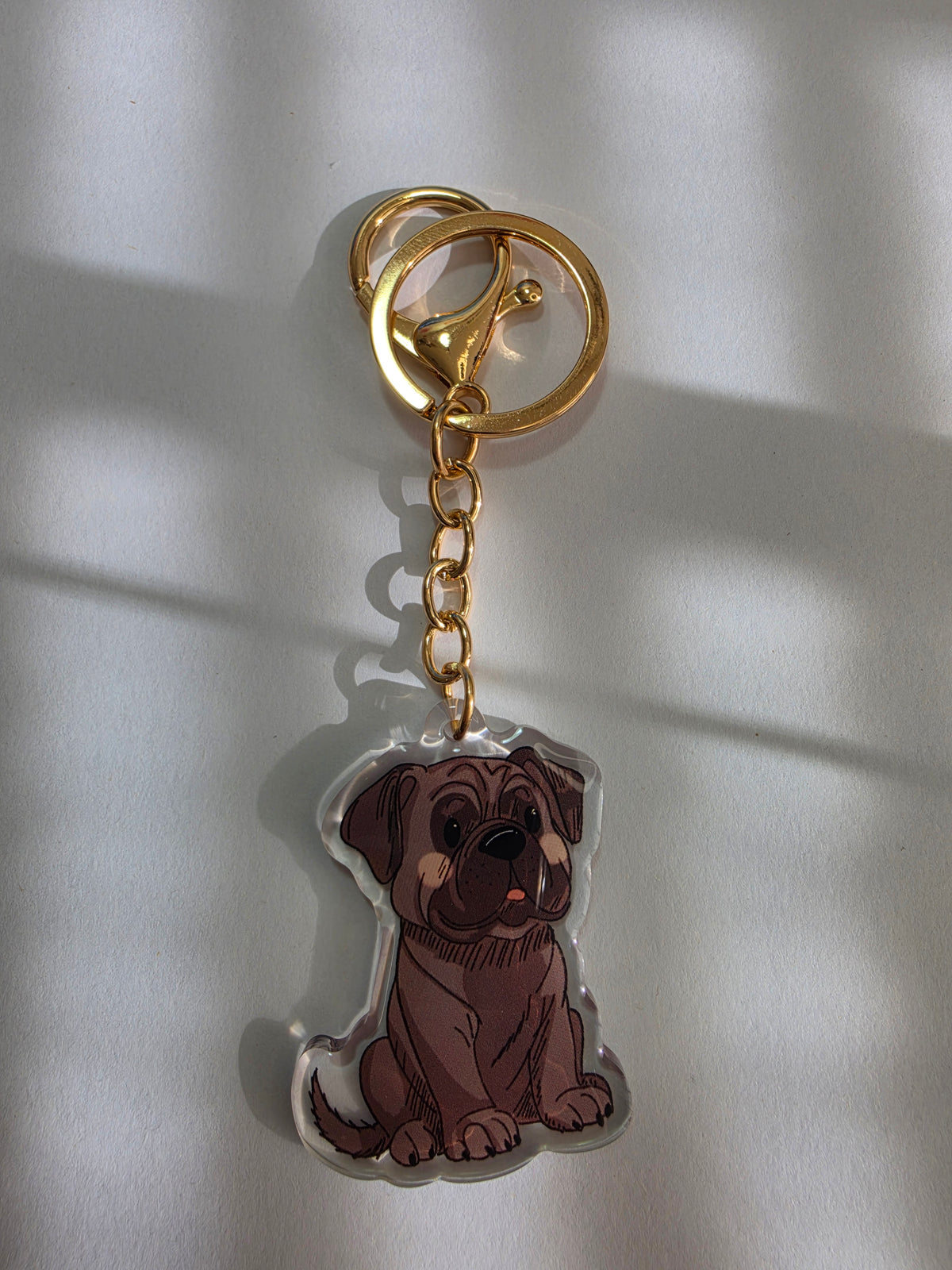 Bull Mastiff Keychain - Dark - 042